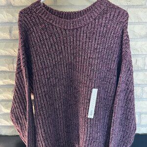 Kohl’s Purple Knit Sweater Tunic